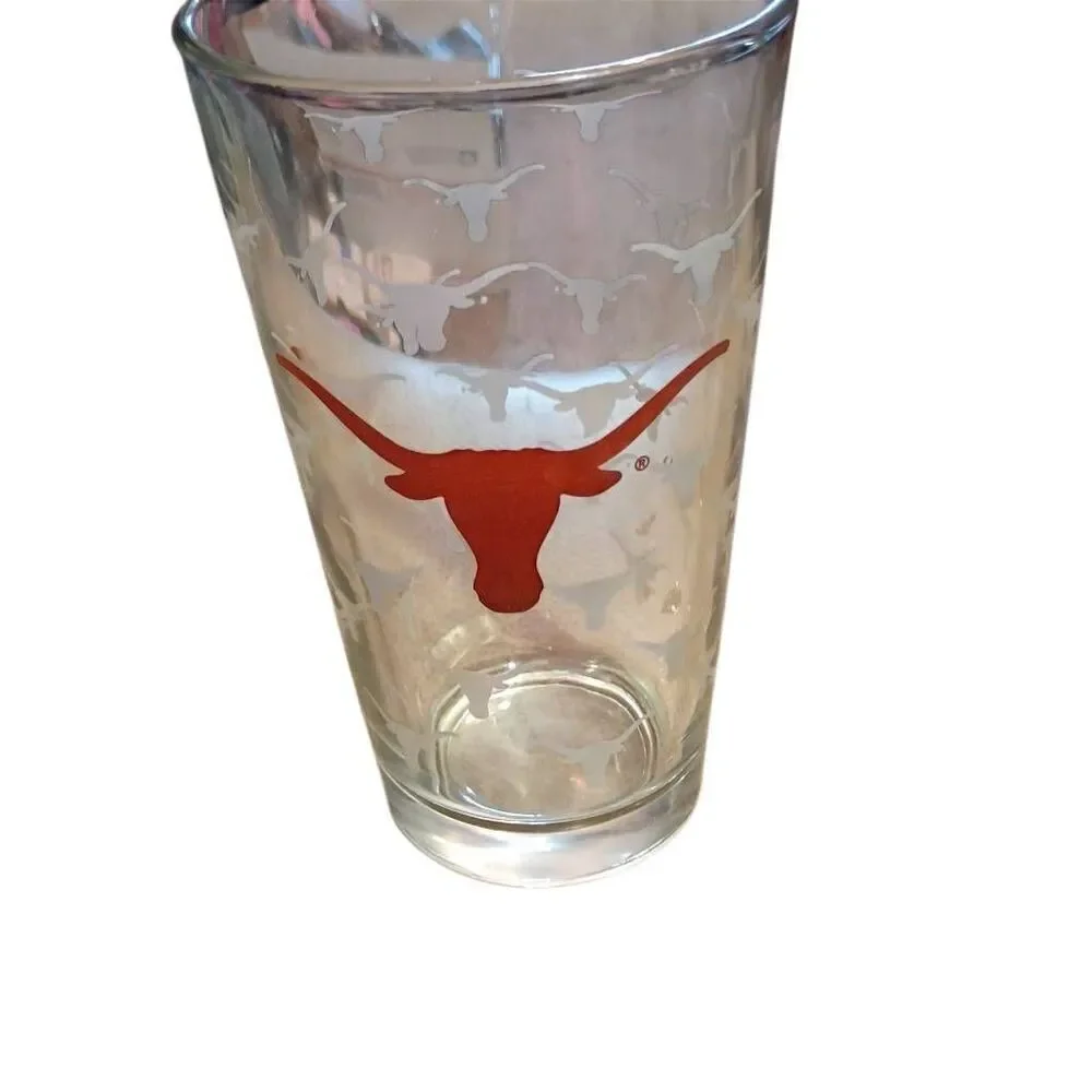 University of Texas 16oz Pint Beer Glass UT in ATX